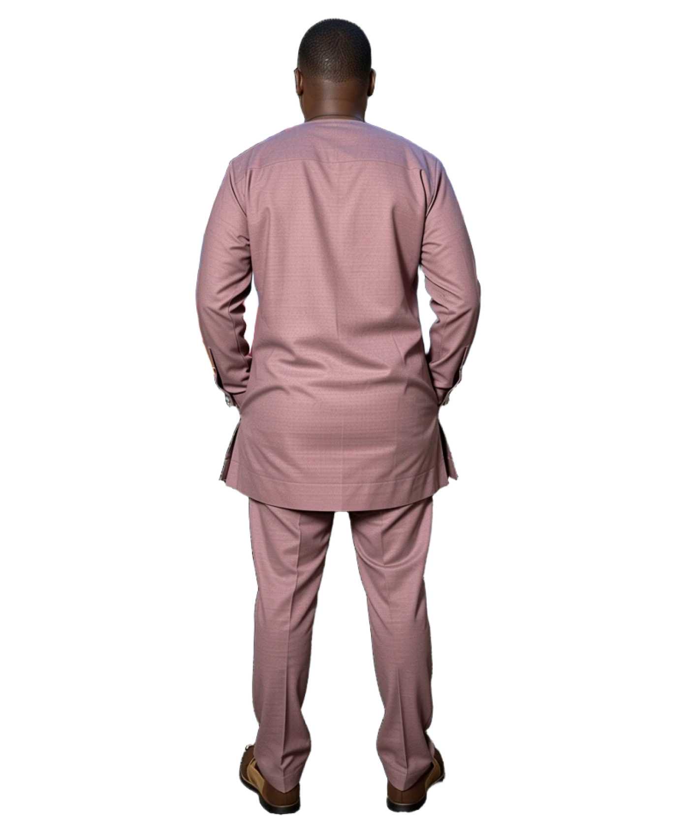 Rose Burgundy  Sokoto Ensemble Dashiki Set | MP Collection - Alternative