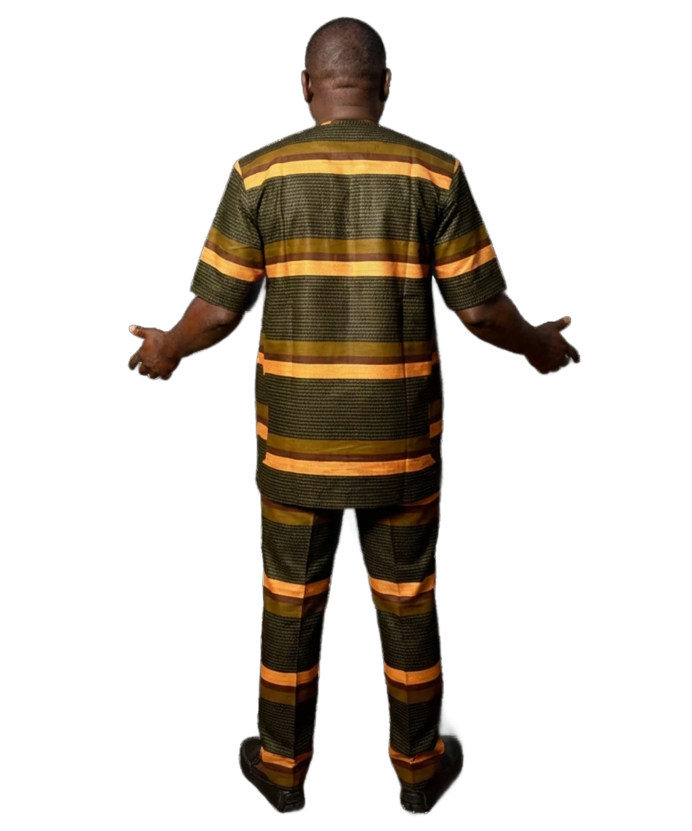 Olive Sunset Stripe Dansiki Set - Alternative